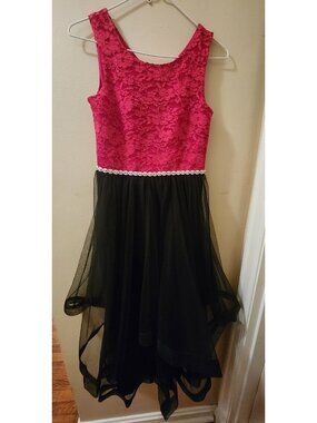 Speechless Kids Girls Floral Lace Tulle Layers Special Occasion Dress Size 16